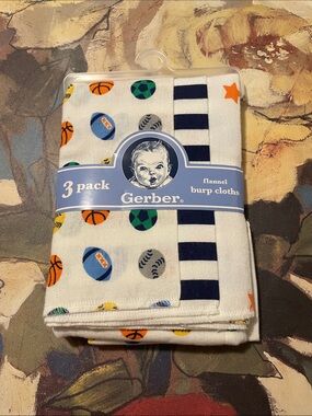 3Pack Flannel Burp cloths